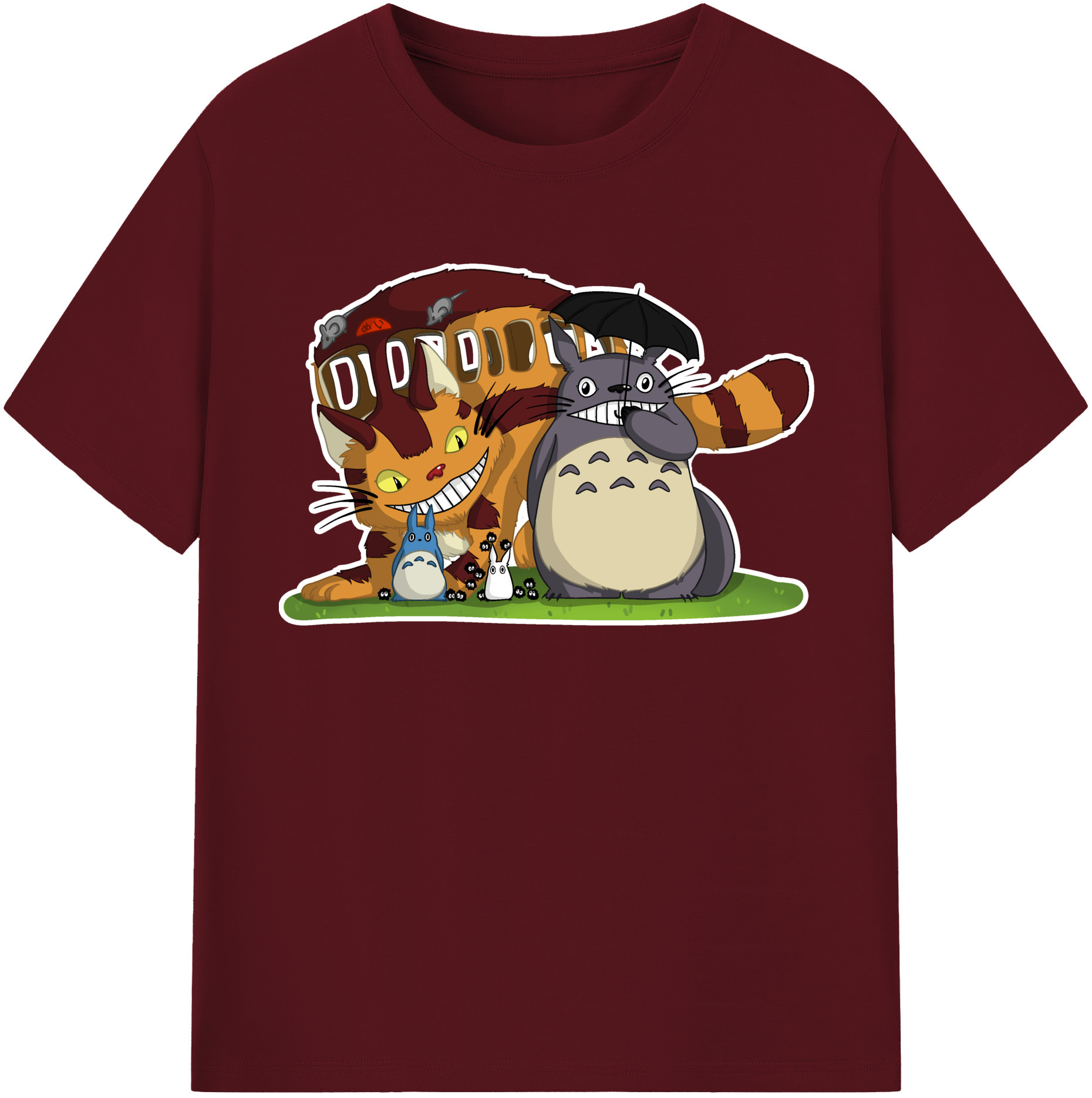 （画像用） となりのトトロ 草壁メイ 草壁サツキ My Neighbor Totoro Satsuki Kusakabe Mei Kusakabe 綿100％半袖Tシャツ（フロントプリント）